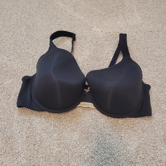 Cacique Black Full Coverage Bra Size 44D - Picture 2 of 6